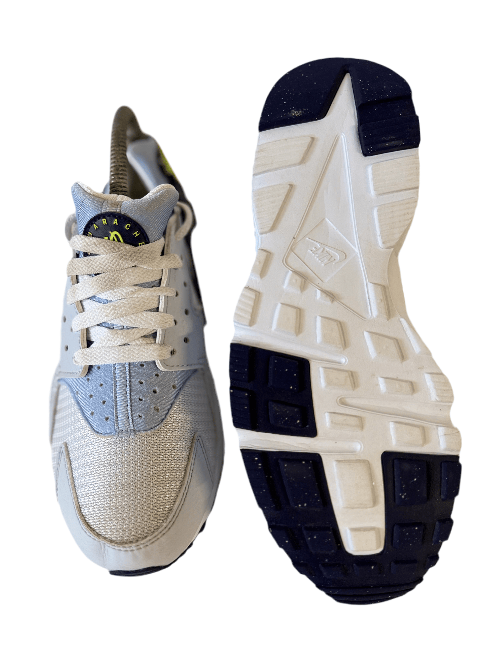 Nike Huarache Run (GS) 'Football Grey Volt' uk 5.5 - RecycledStreetwear