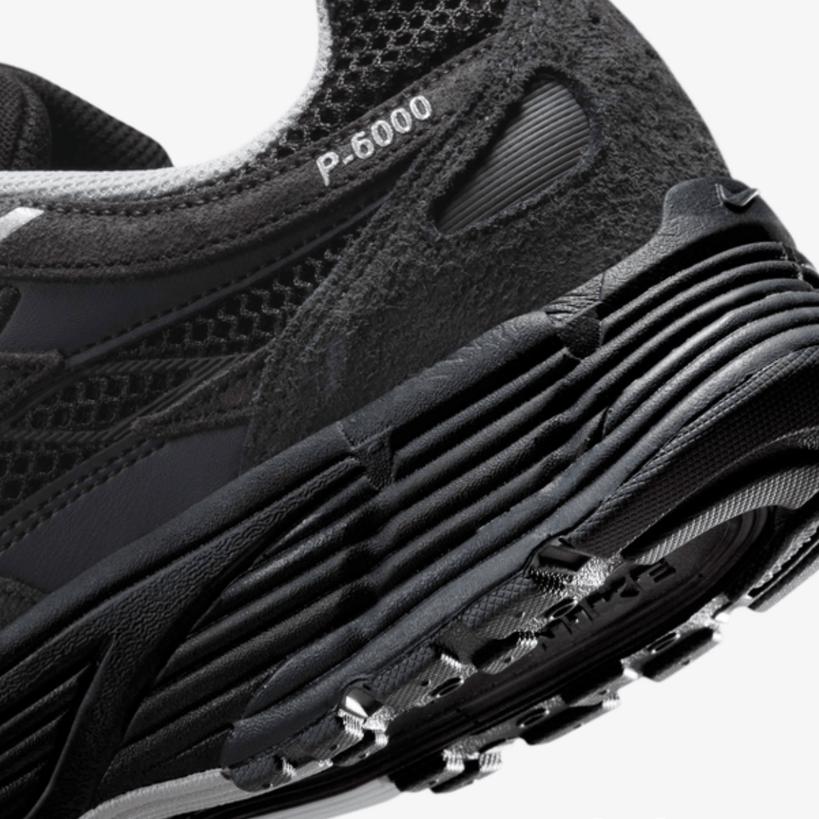 Nike P - 6000 Suede Anthracite Black Chrome Metallic Silver - RSKICKS