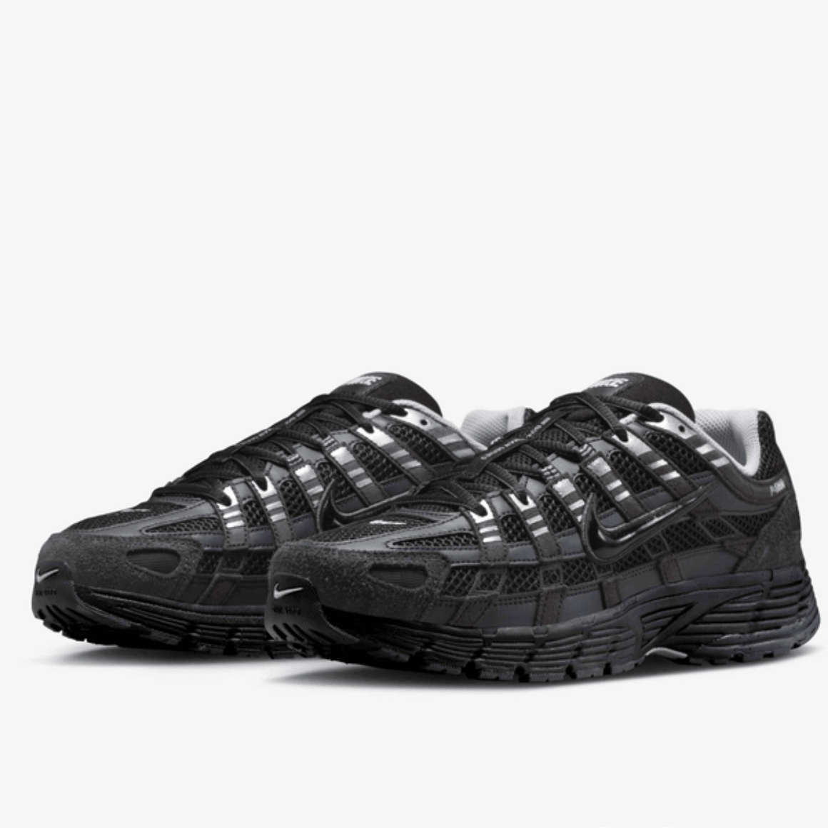 Nike P - 6000 Suede Anthracite Black Chrome Metallic Silver - RSKICKS