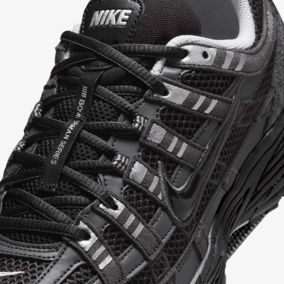 Nike P - 6000 Suede Anthracite Black Chrome Metallic Silver - RSKICKS