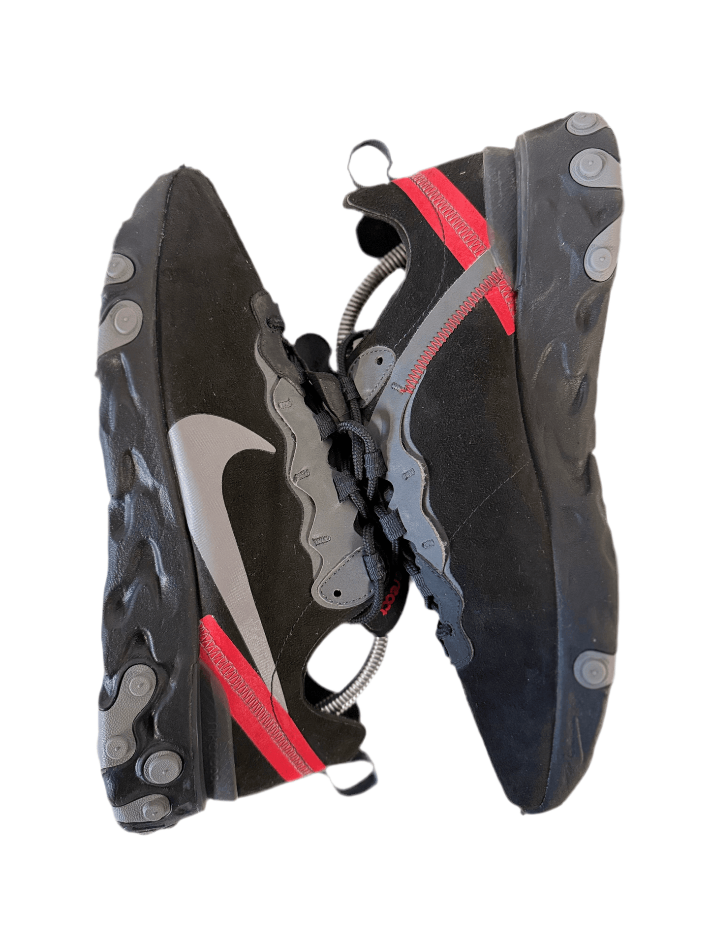 Nike React Element 55 'Black Red' uk 8.5 - RecycledStreetwear