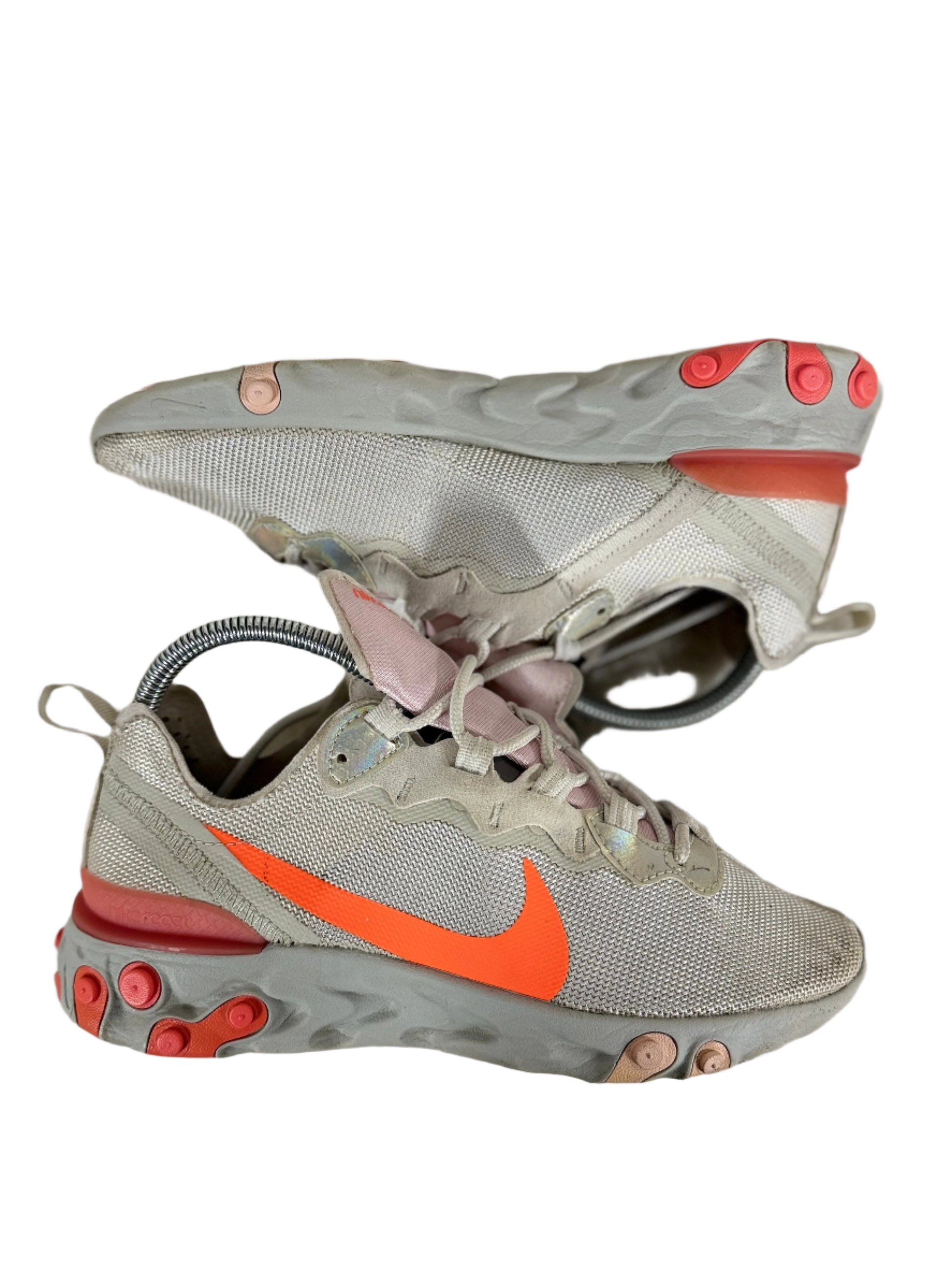 Nike React Element 55 'Grey Orange' UK 5 - RecycledStreetwear