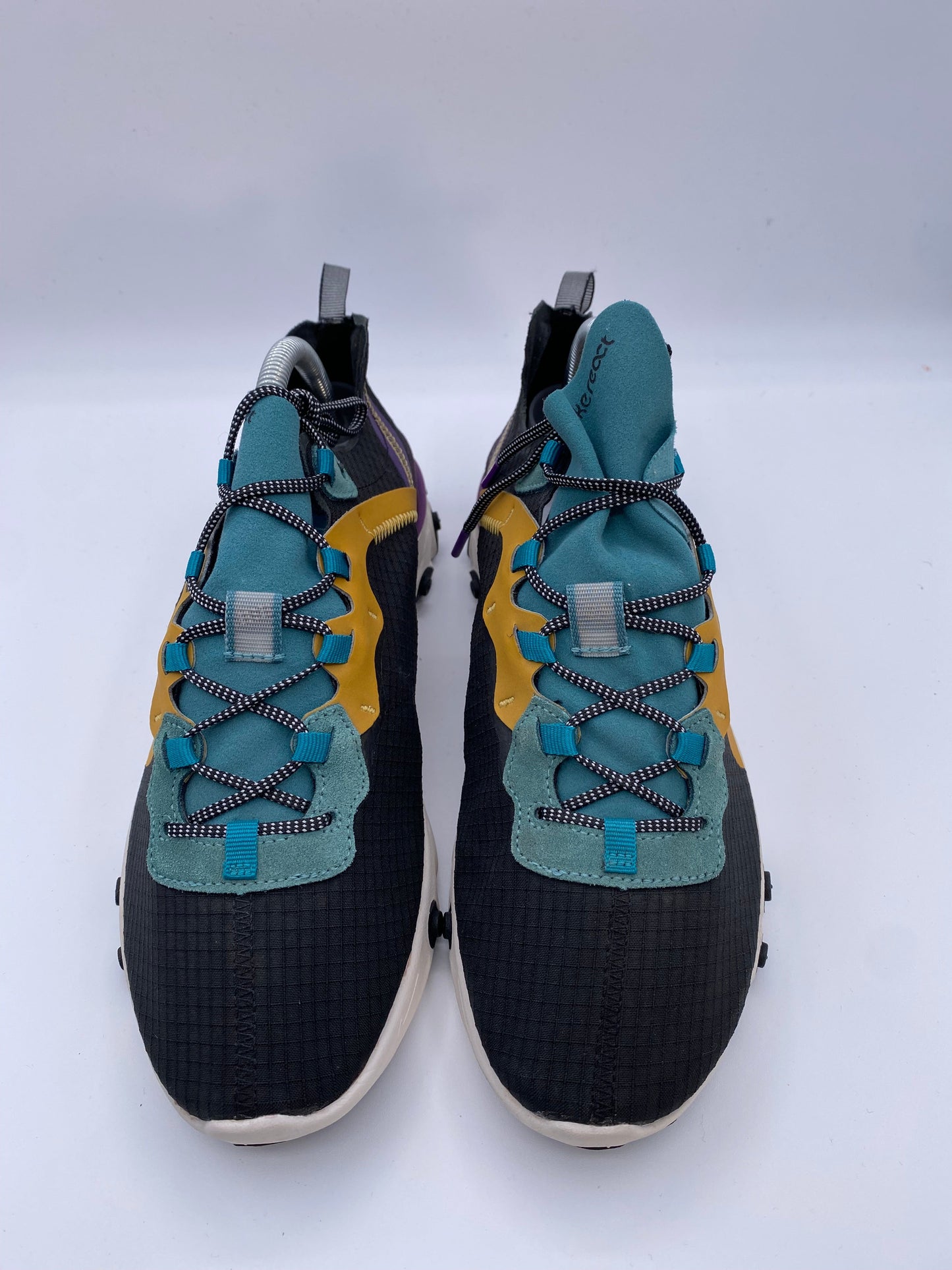 Nike React Element 55 PRM Black Mineral Cyan UK 7.5 - RecycledStreetwear