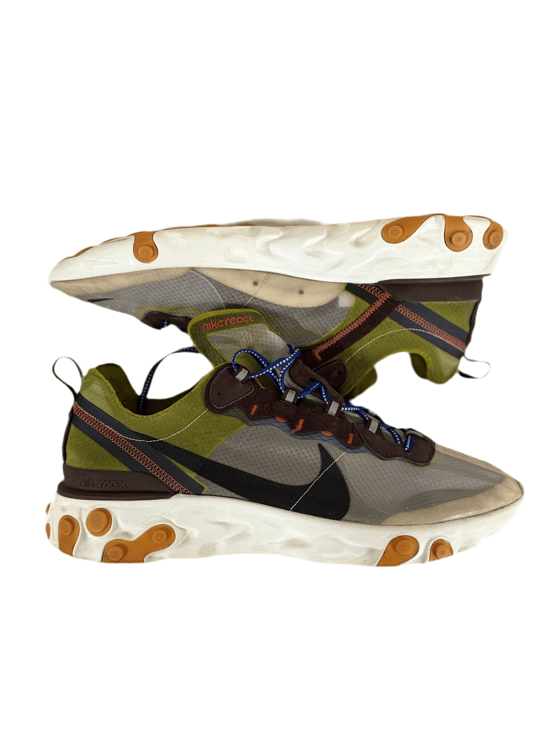 Nike React Element 87 'Moss' UK 12 - RecycledStreetwear