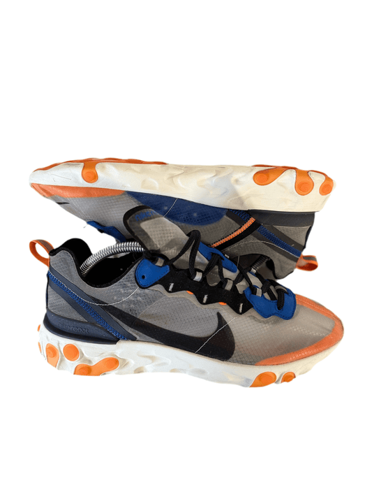 Nike React Element 87 'Thunder Blue/Total Orange' uk 8 - RecycledStreetwear