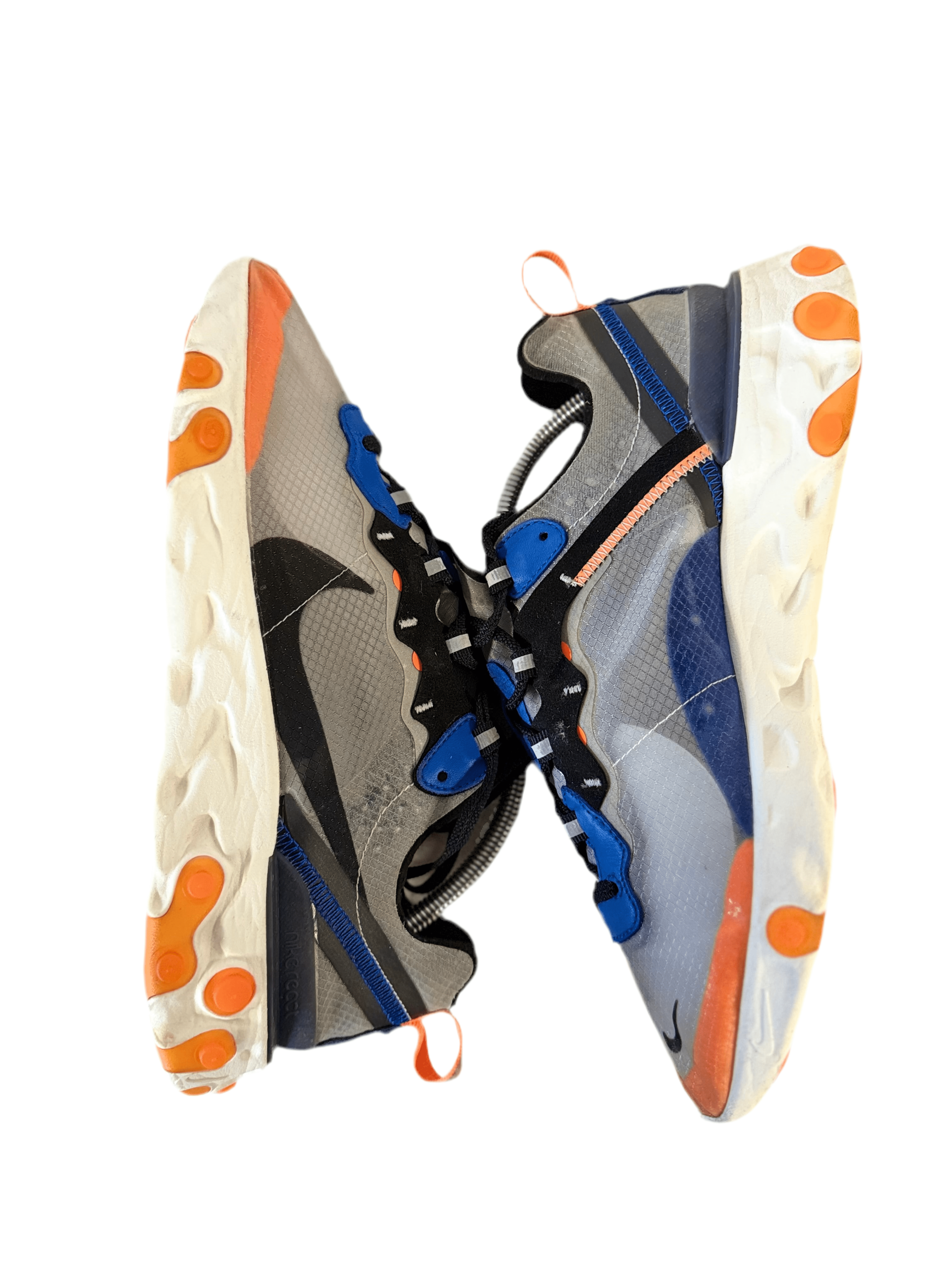 Nike React Element 87 'Thunder Blue/Total Orange' uk 8 - RecycledStreetwear
