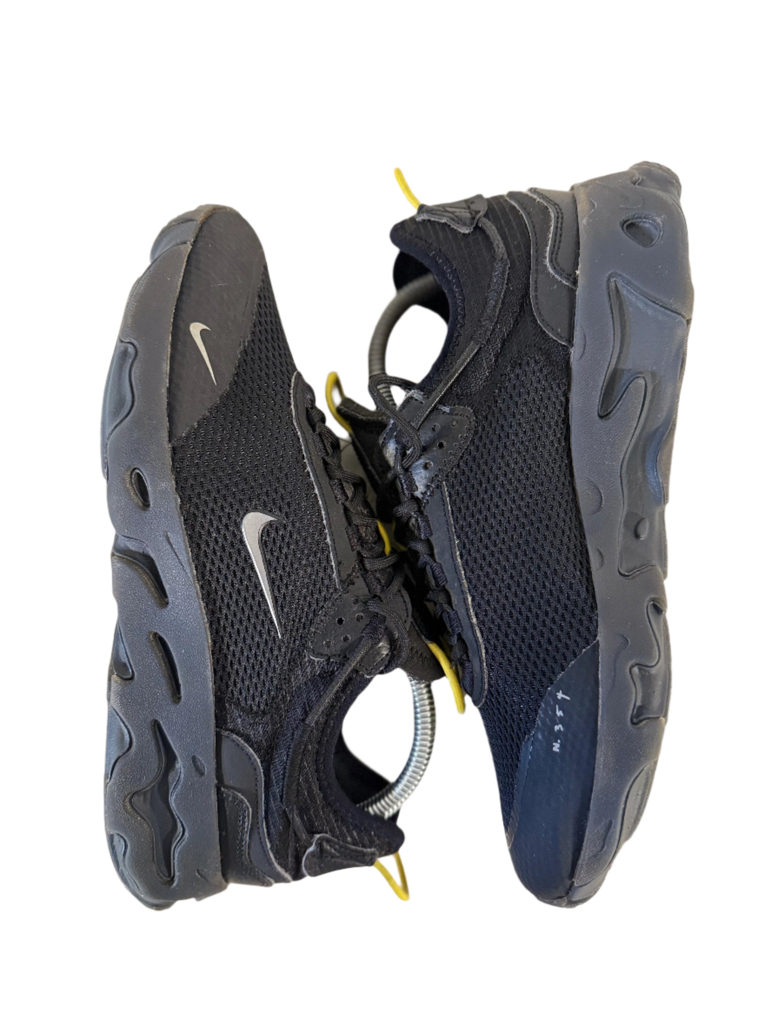 Nike React Live 'Black Yellow Strike' uk 7 - RecycledStreetwear