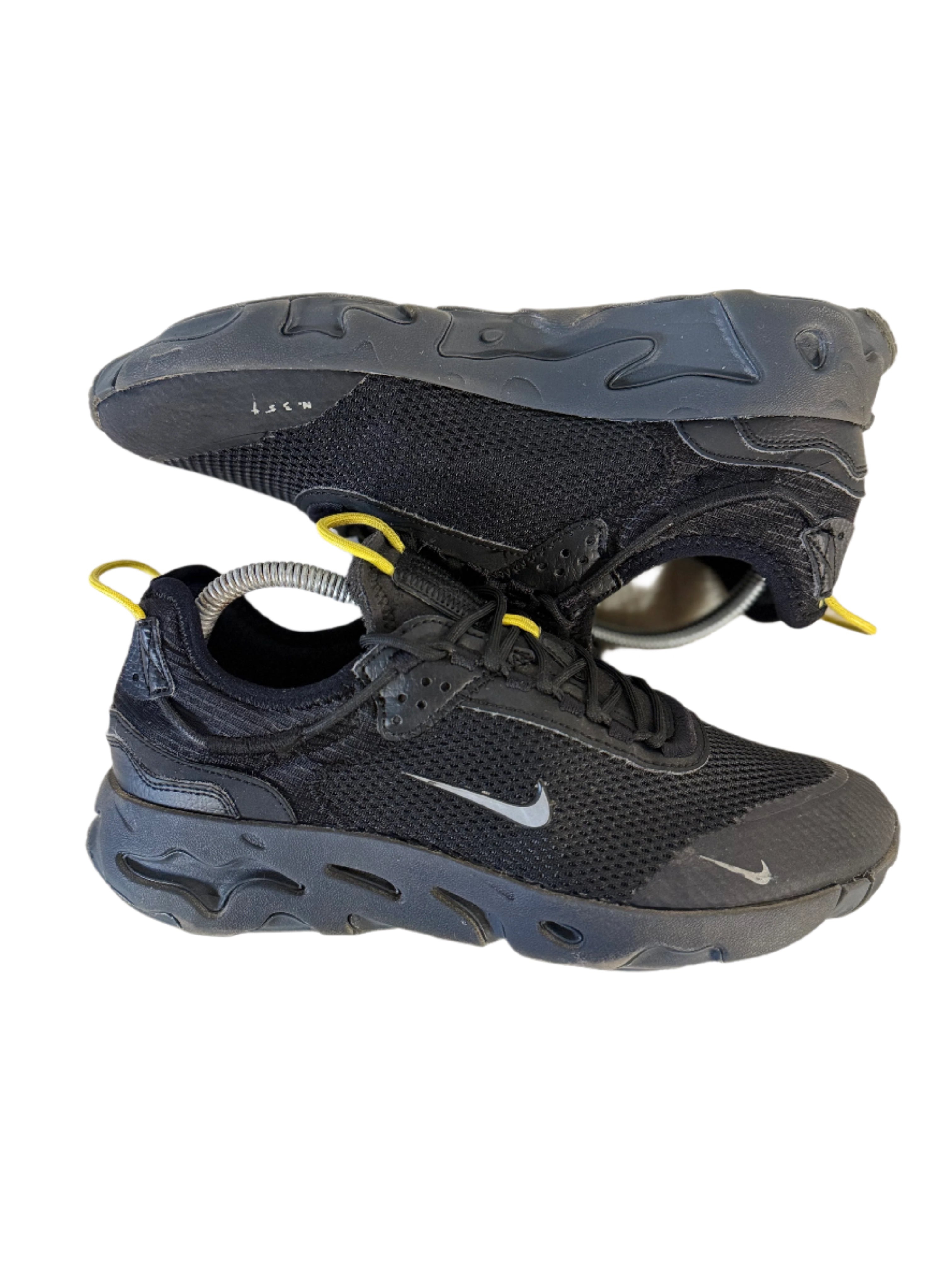 Nike React Live 'Black Yellow Strike' uk 7 - RecycledStreetwear