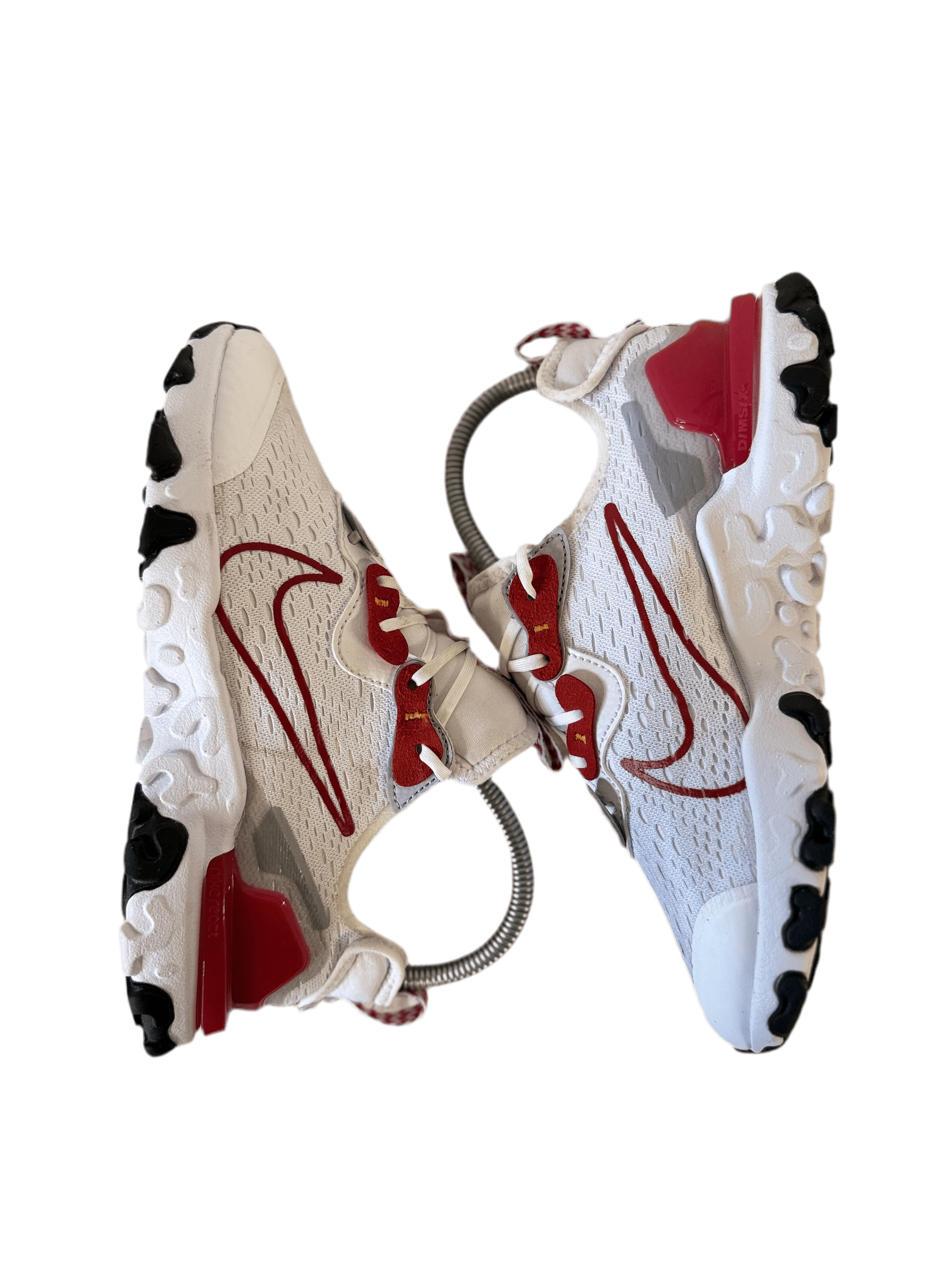 Nike React Vision 'White Wolf Grey Black Gym Red' uk 3 - RecycledStreetwear
