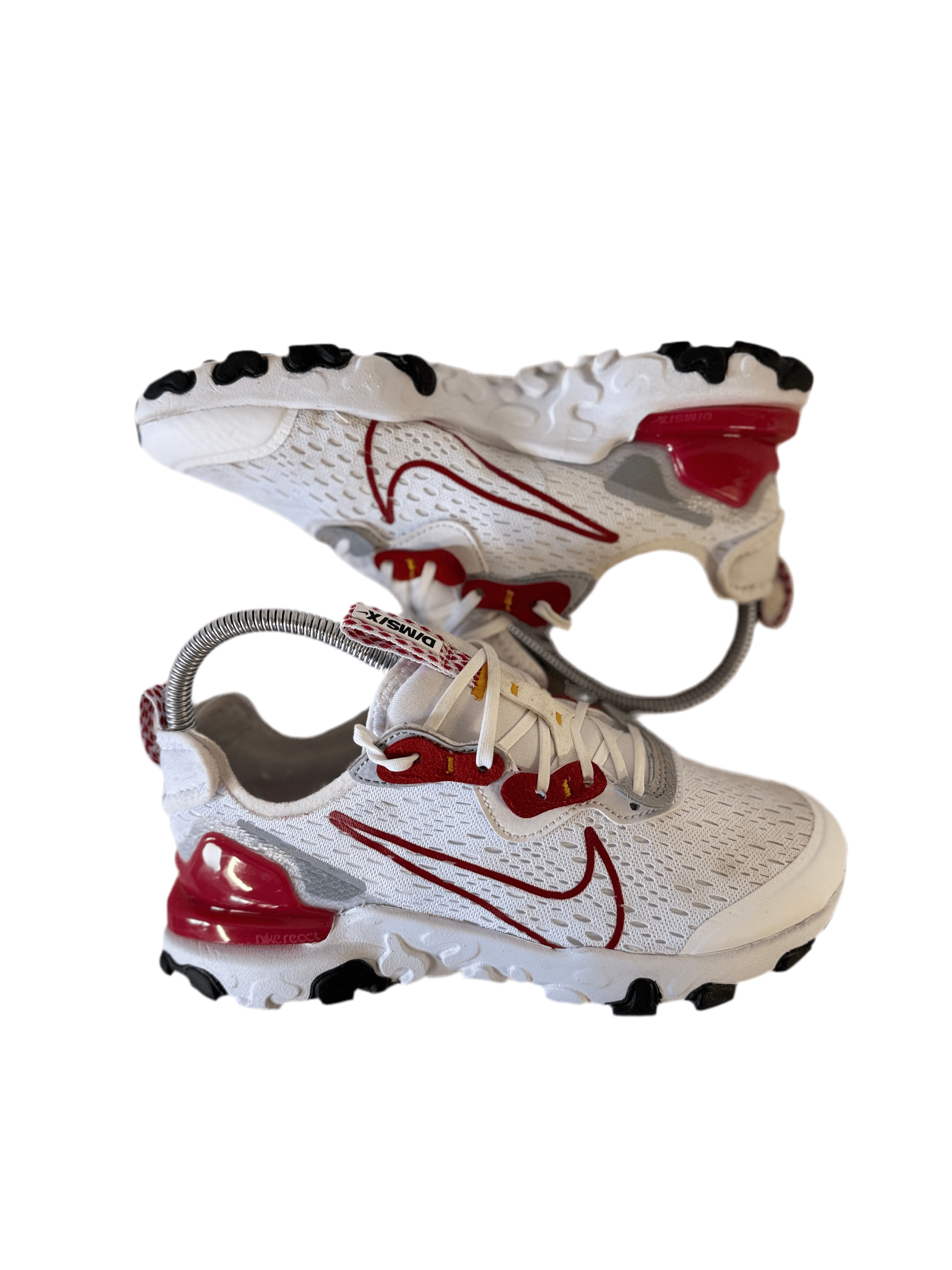 Nike React Vision 'White Wolf Grey Black Gym Red' uk 3 - RecycledStreetwear