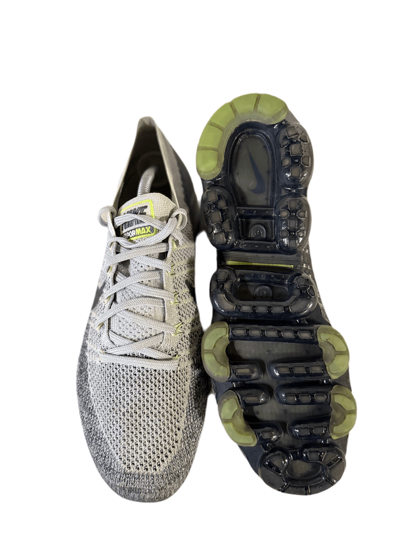 Nike VaporMax 'Grey Neon' uk 10 - RecycledStreetwear