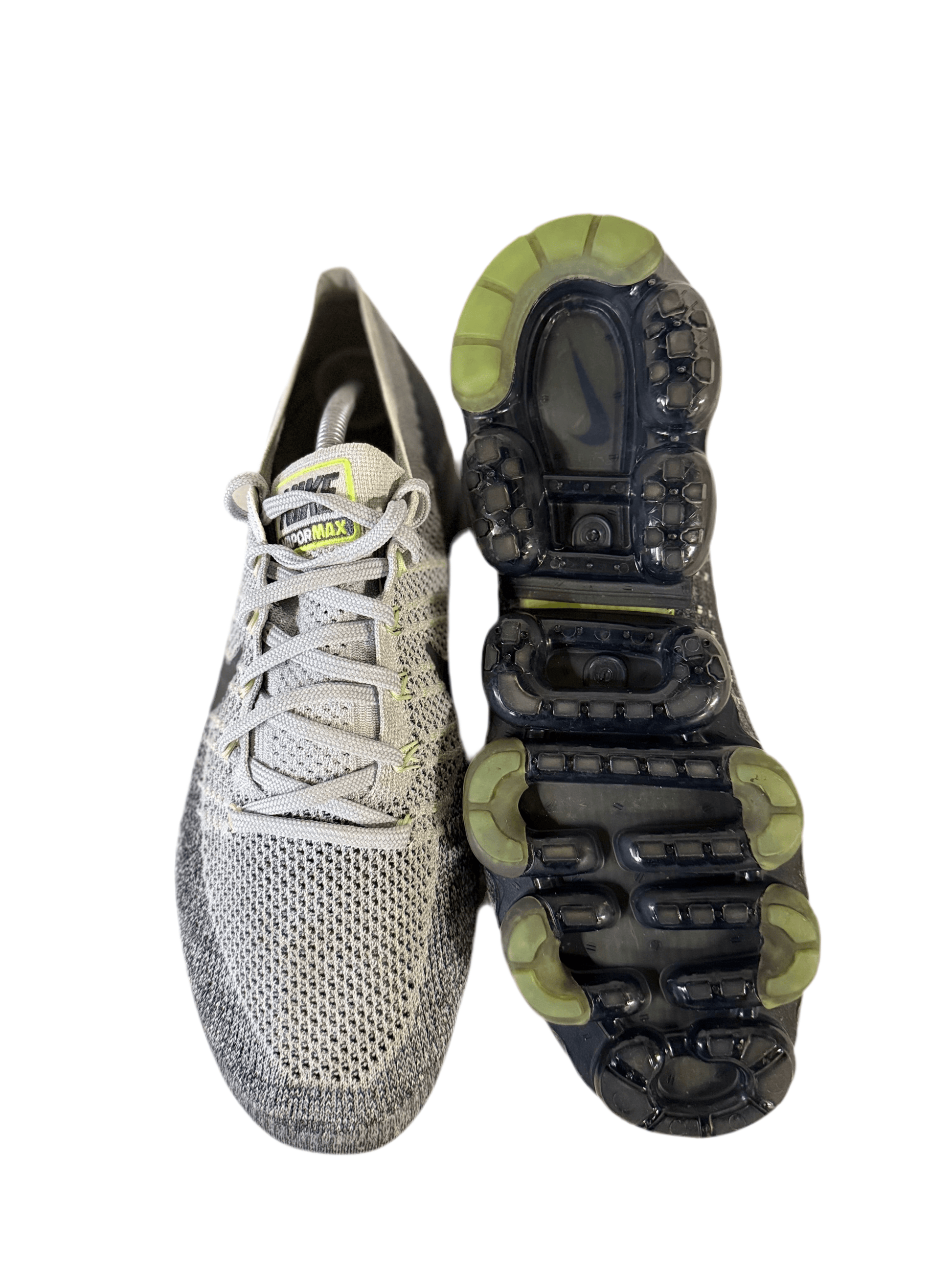 Nike VaporMax 'Grey Neon' uk 10 - RecycledStreetwear