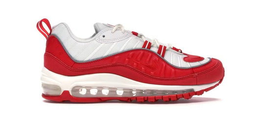 RS - Nike Air Max 98 University Red White UK 11 - RecycledStreetwear